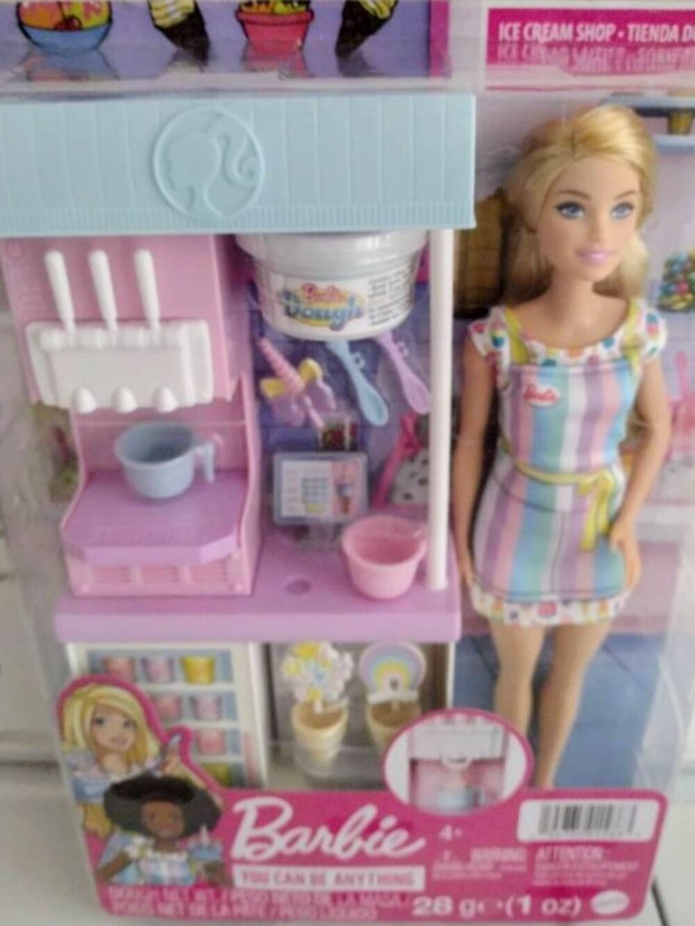 Barbie Ice Cream Playset With Doll +